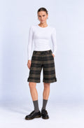 Plaid Pattern Woven Short