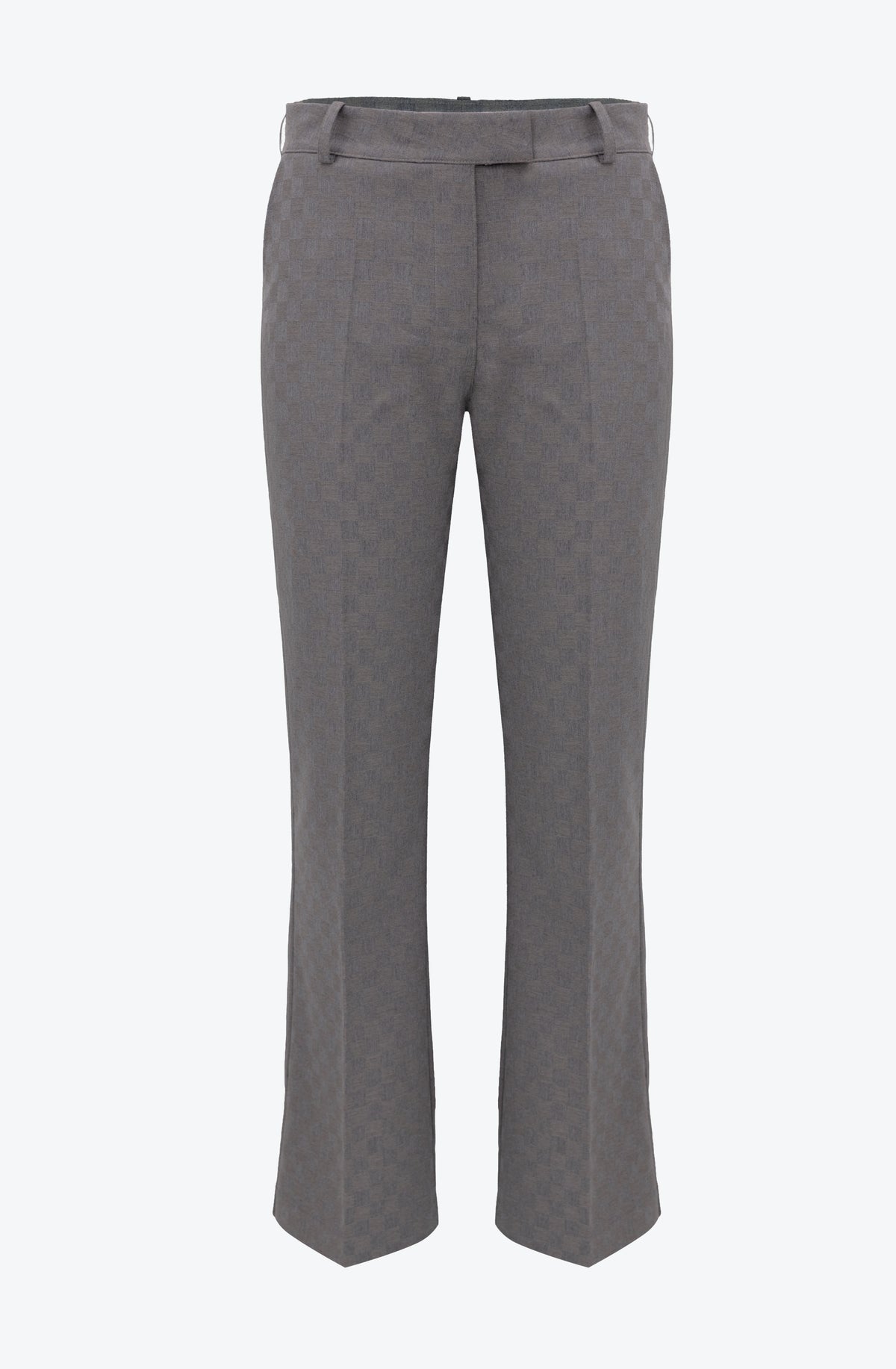 Checkered Woven Trousers