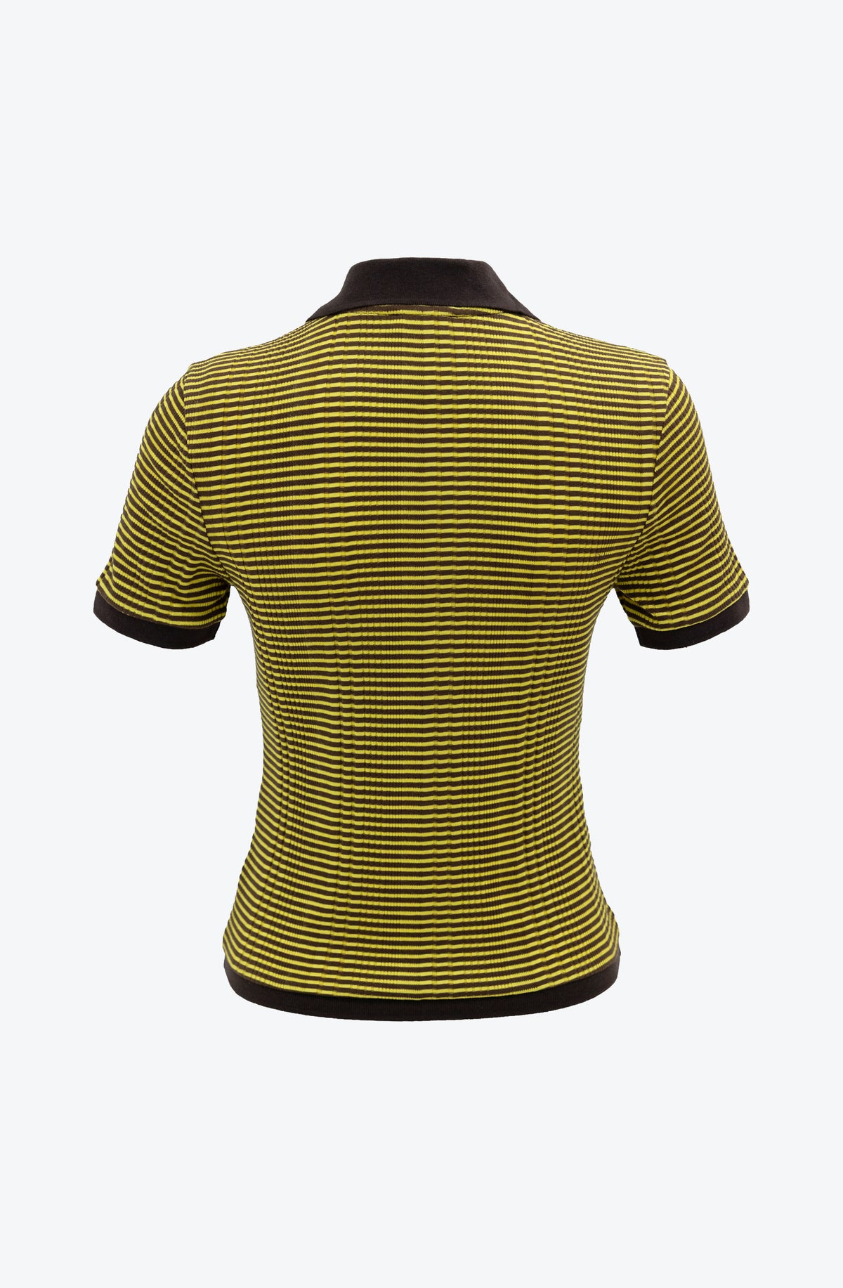 Striped T-shirt in Yellow-Brown