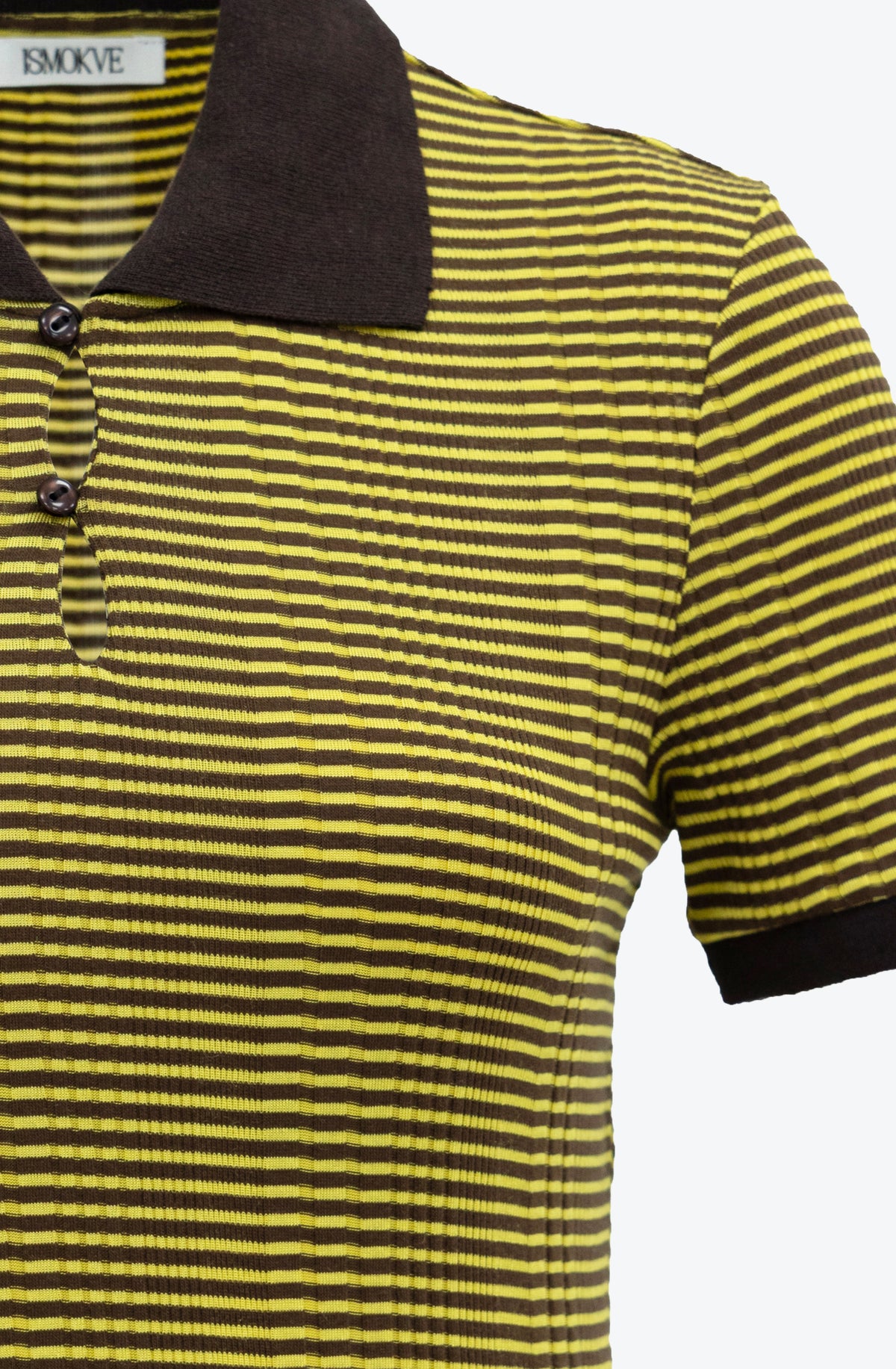 Striped T-shirt in Yellow-Brown