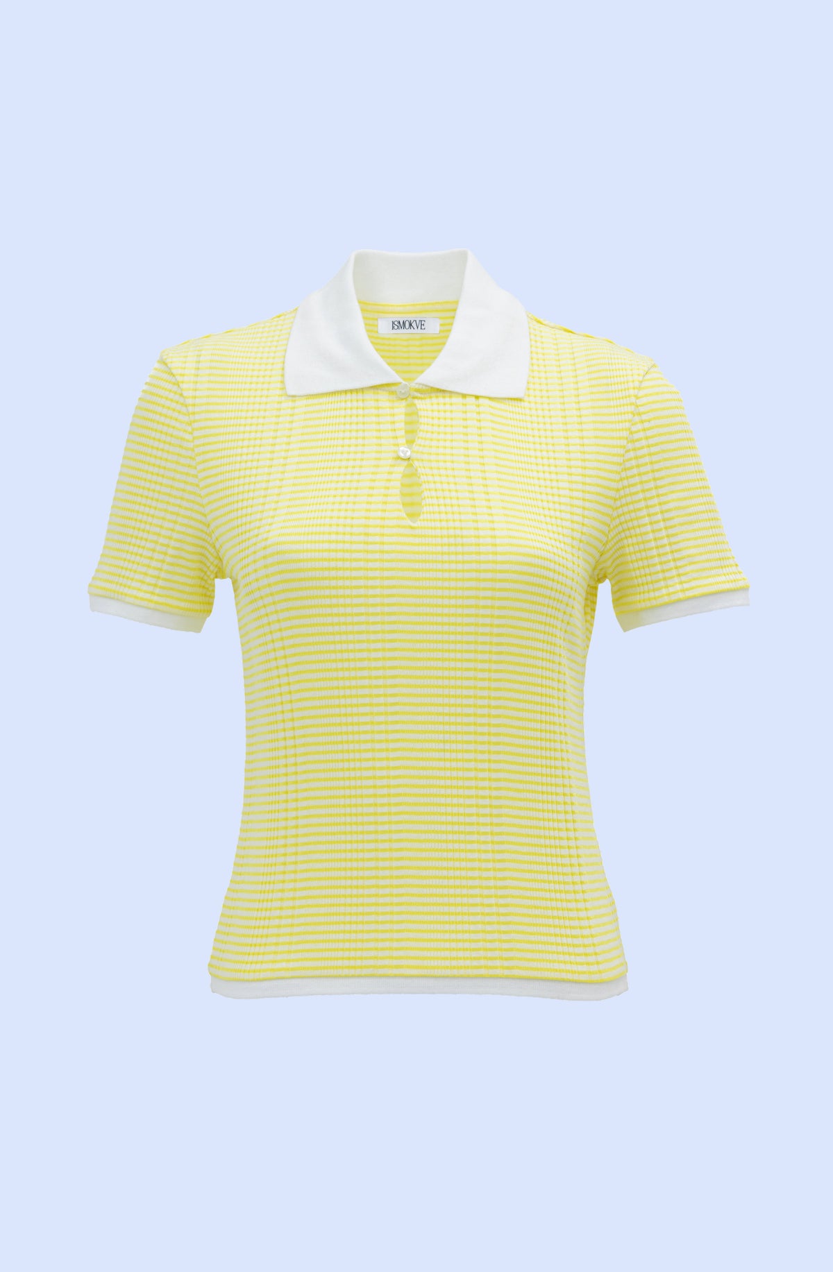 Striped T-shirt in Ecru-Yellow