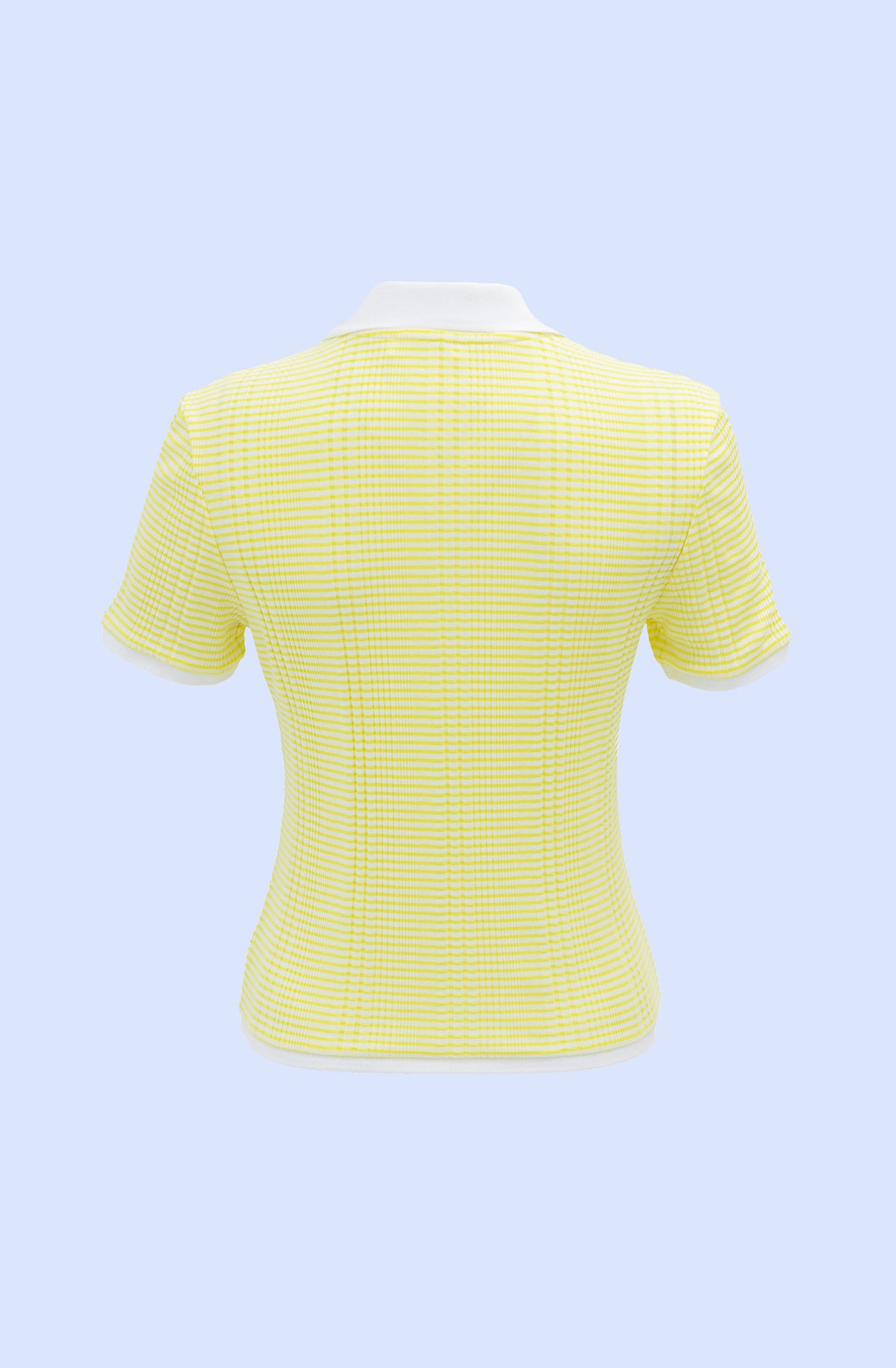 Striped T-shirt in Ecru-Yellow