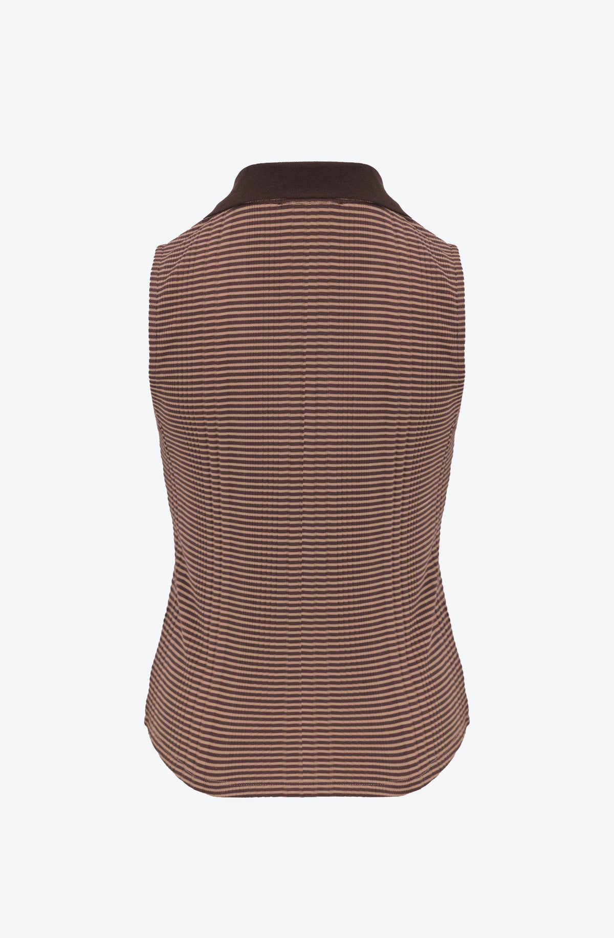Striped Tank Top in Beige-Brown