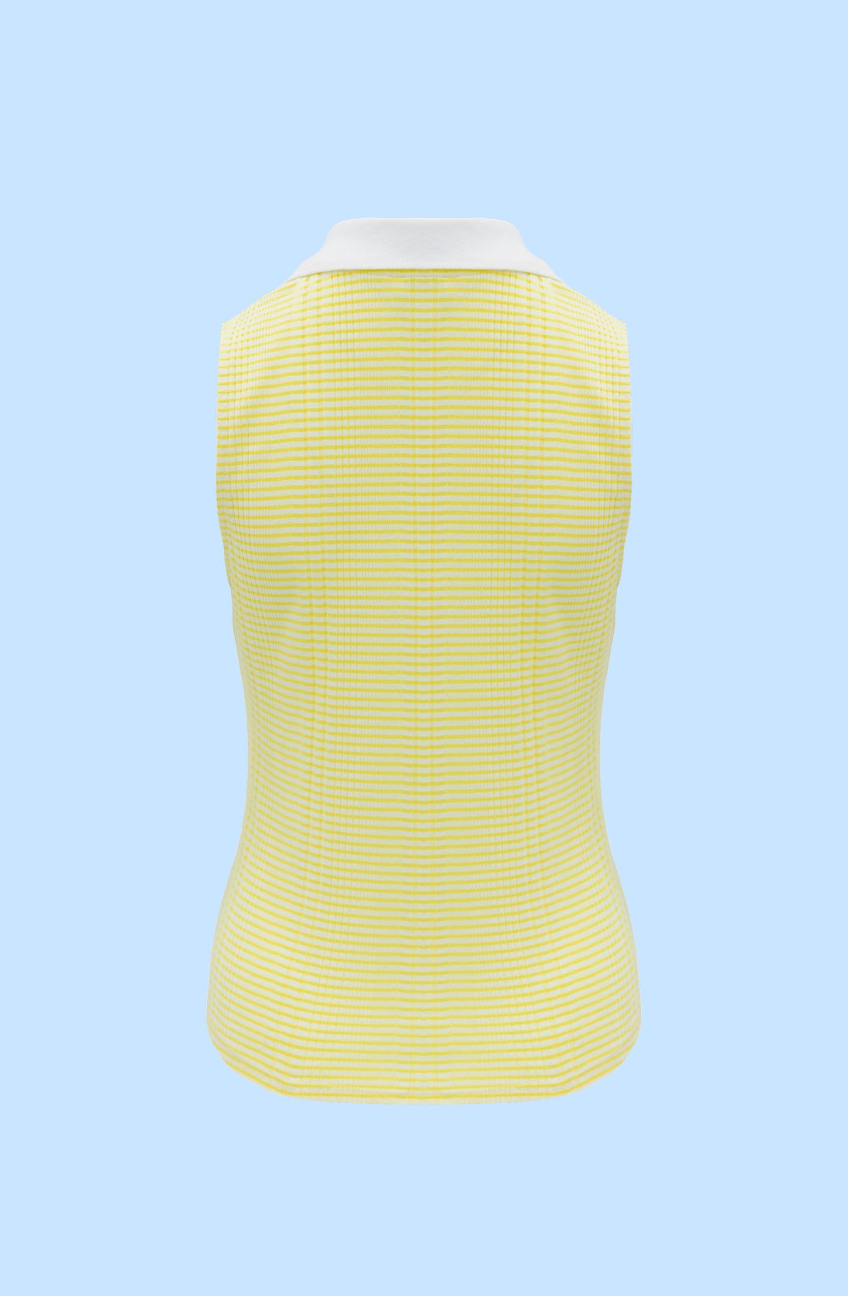 Striped Tank Top in Ecru-Yellow