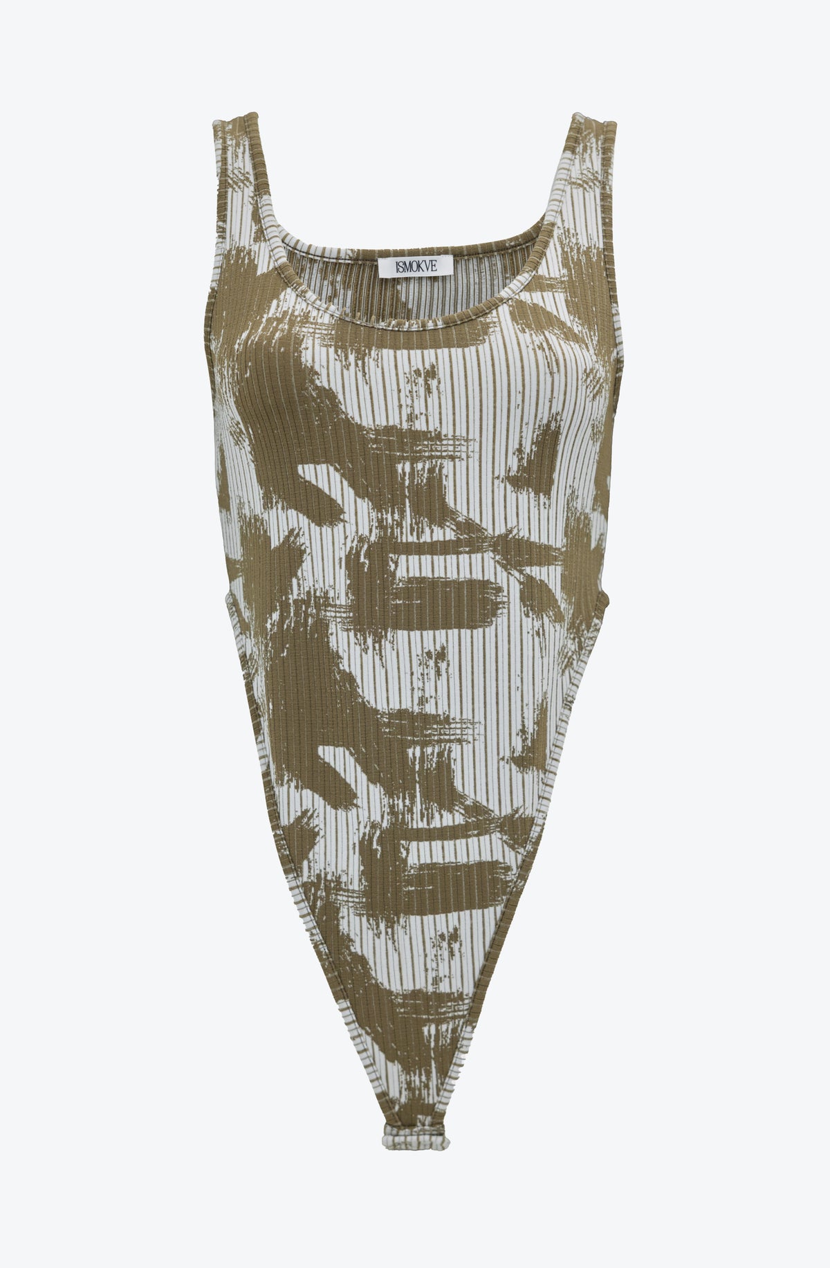 Patterned Square Neck Bodysuit