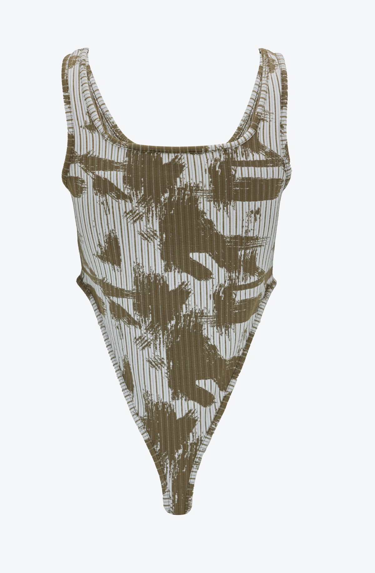 Patterned Square Neck Bodysuit