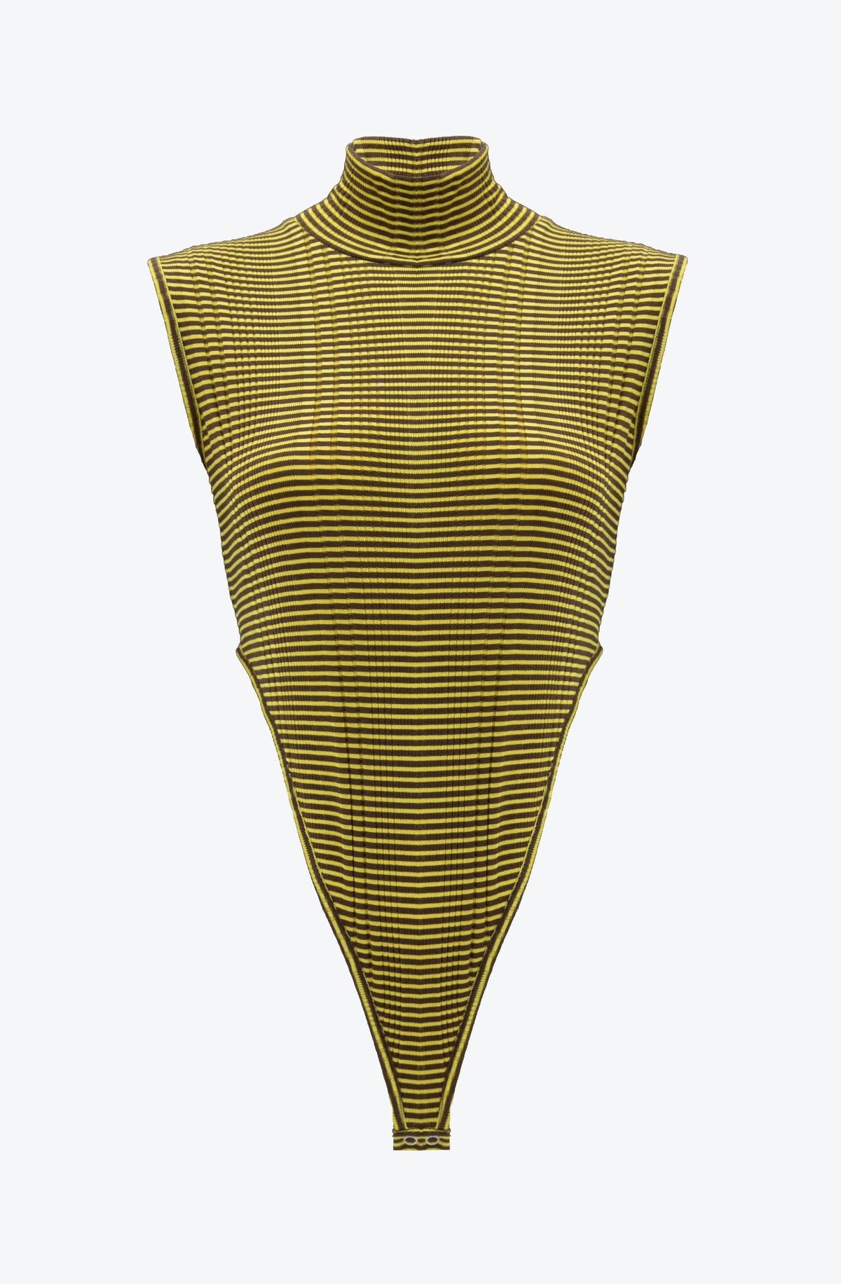 Striped Turtleneck Bodysuit